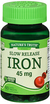 Nature's Truth Iron 45 MG Dietary Supplement Tablets, 60 ct