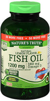 Nature's Truth 1200 Mg Omega-3 Fish Oil Softgels, 250 Count
