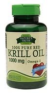 Nature's Truth 100% Pure Red Krill Oil 1000mg Omega-3 60 Softgels