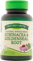 Nature's Truth Echinacea & Goldenseal Root Plus 100 Capsules