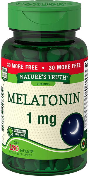 Nature's Truth Melatonin 1 mg Bonus 150+30 Tablets