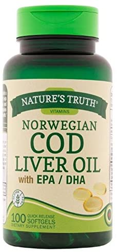 Nature's Truth Norwegian COD Liver Oil Supplement, 100 Count