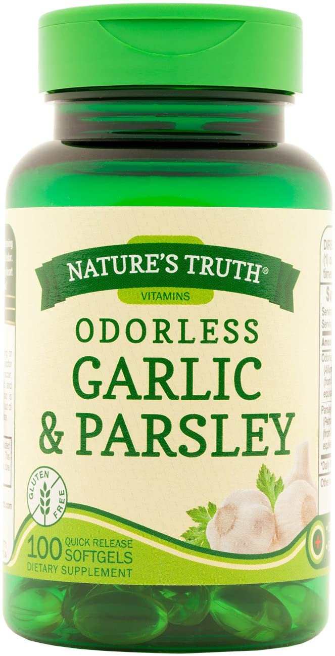 Nature's Truth Odorless Garlic & Parsley 100 Softgels