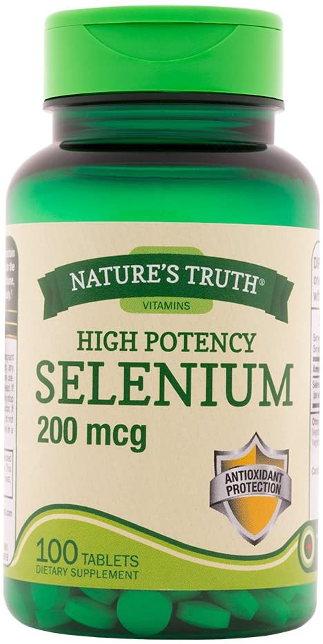 Nature's Truth Selenium 200 mcg Supplements, 100 Count