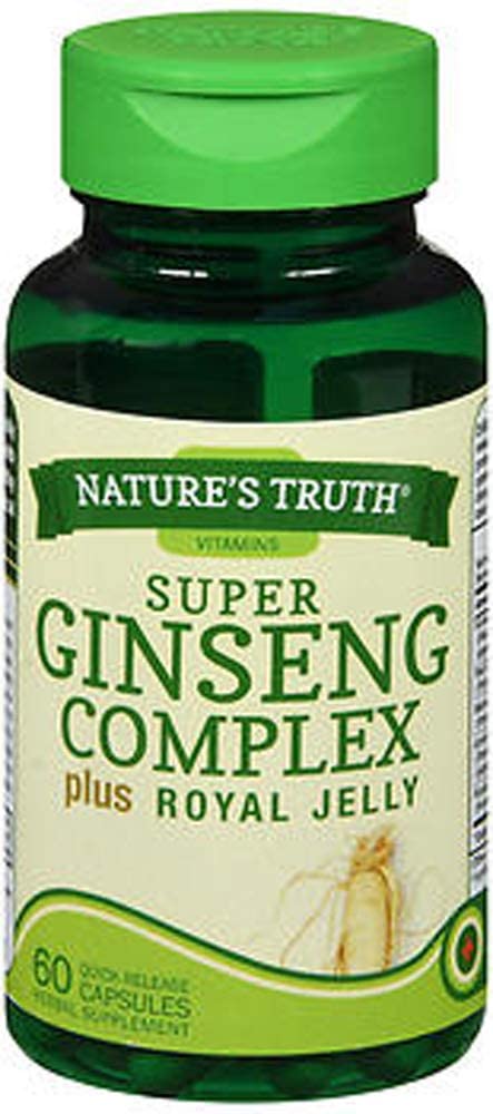 Nature's Truth Super Ginseng Complex plus Royal Jelly Quick Release Capsules - 60 ct