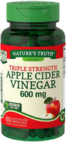 Nature's Truth Triple Strength Apple Cider Vinegar Quick Release Capsules,600 mg,60 ea