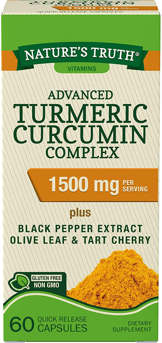 Nature's Truth Turmeric Curcumin Advanced Complex 60 Capsules