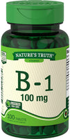 Nature's Truth Vitamin B-1 100mg Tablets, 100 Count
