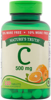 Nature's Truth Vitamin C, 500 mg, 100+10 Count