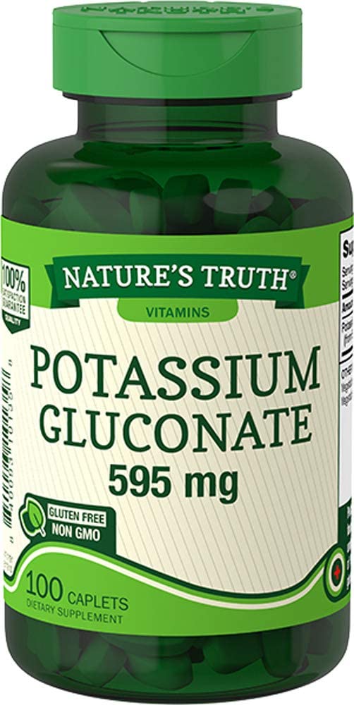 Nature's Truth Potassium Gluconate 595mg Quick Release Caps 100ct